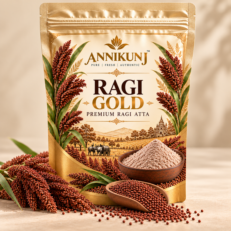 ANNIKUNJ RAGI GOLD Premium Ragi Atta